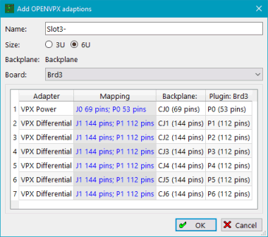 Adding adaptions for a 7U plug-in module